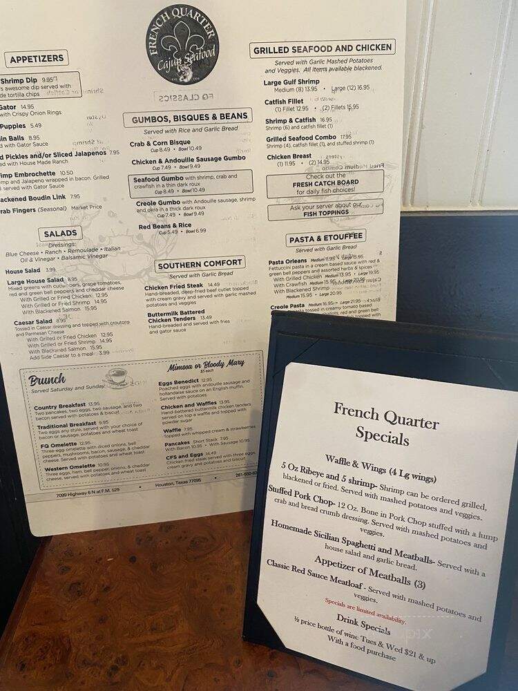 French Quarter Marke - Houston, TX menu_pic