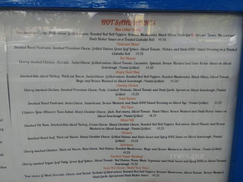 Dadss Deli - Sacramento, CA menu_pic