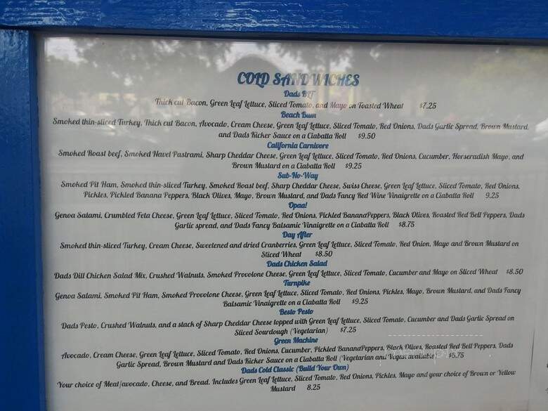 Dadss Deli - Sacramento, CA menu_pic