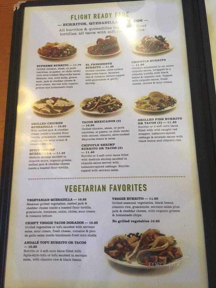 Andale Mexican Restaurant - Oakland, CA menu_pic
