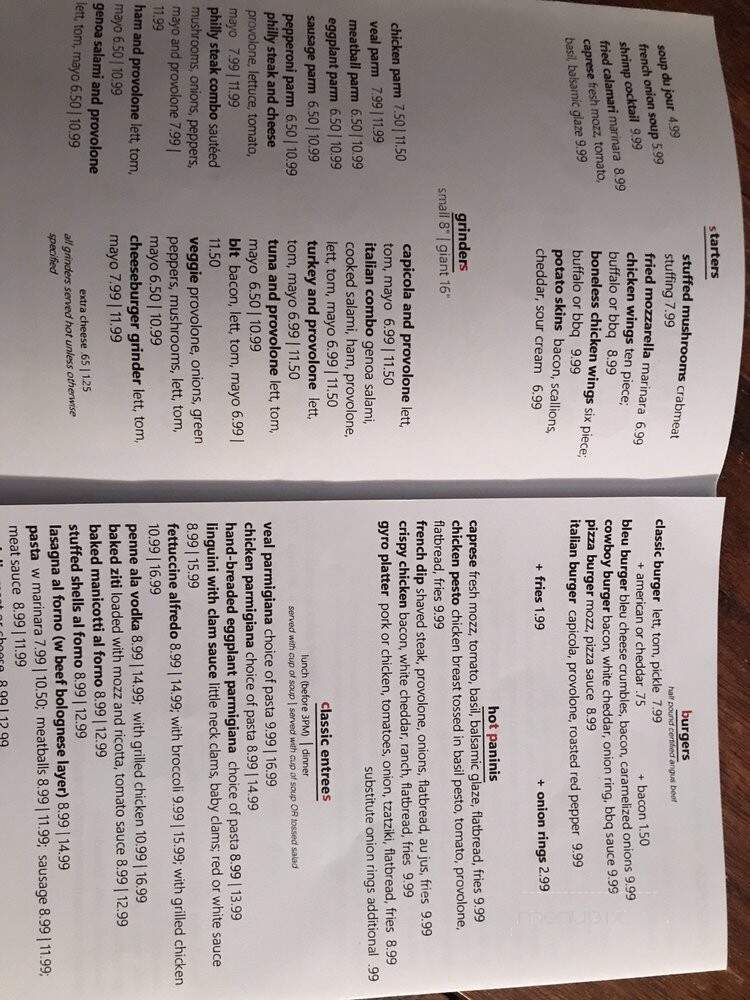 Angelos Restaurant - Glastonbury, CT menu_pic