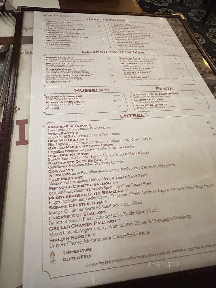 Aperitif - Rockville Centre, NY menu_pic