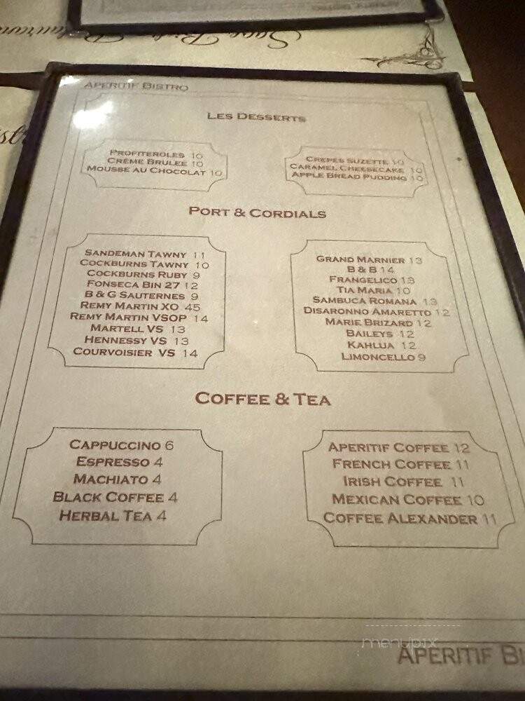Aperitif - Rockville Centre, NY menu_pic