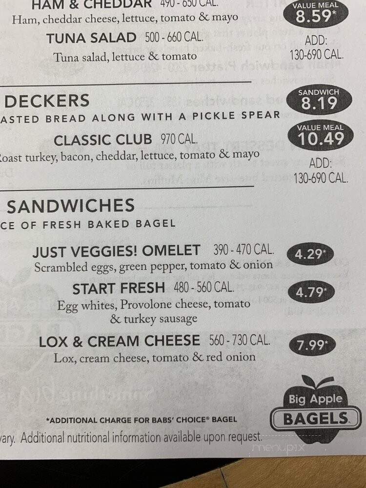 Big Apple Bagels - Lutz, FL menu_pic