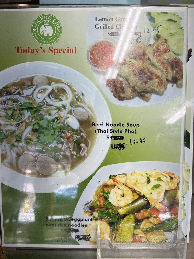Bangkok Chef - Honolulu, HI menu_pic