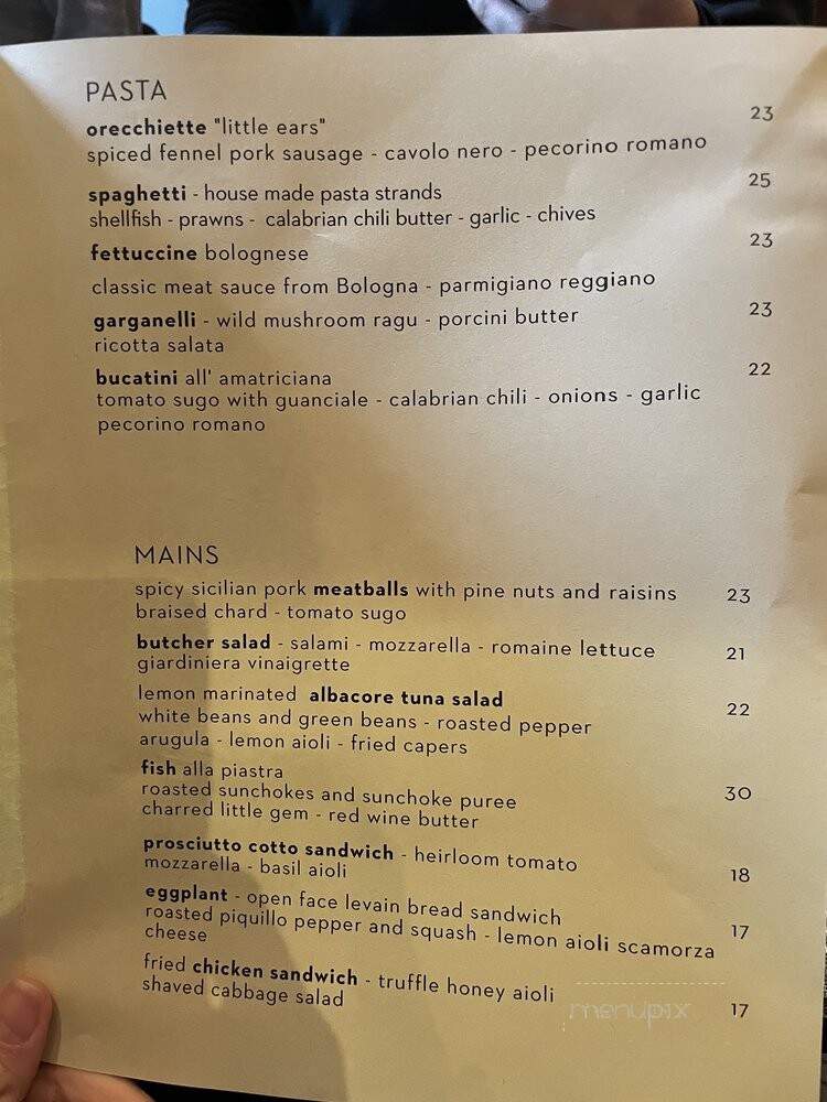 Barbacco - San Francisco, CA menu_pic