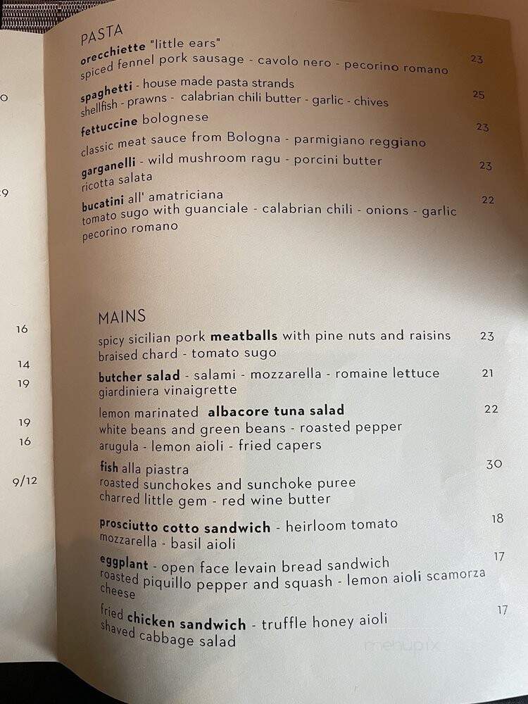 Barbacco - San Francisco, CA menu_pic