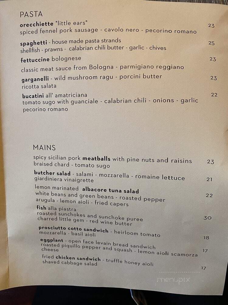 Barbacco - San Francisco, CA menu_pic