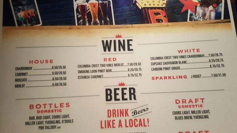 BB King's Blues Club - Orlando, FL menu_pic