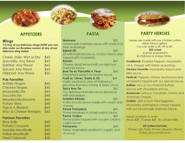 Bean Post Pub - Brooklyn, NY menu_pic