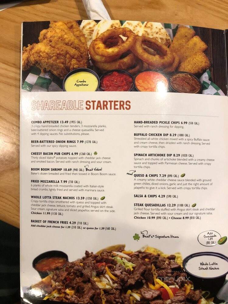 Beef O'Brady's - Titusville, FL menu_pic