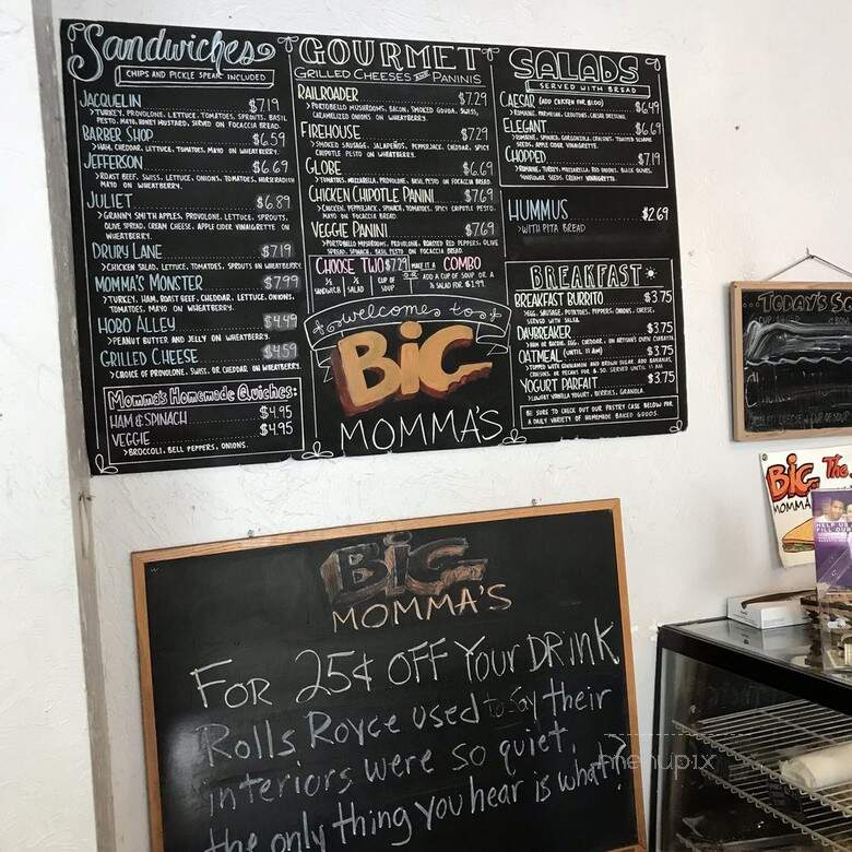 Big Mommas Coffee and Espresso Bar - Springfield, MO menu_pic