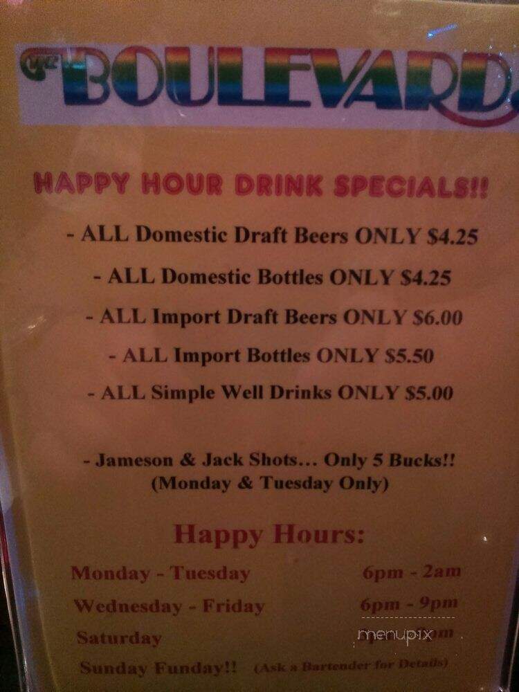 Boulevard - Pasadena, CA menu_pic