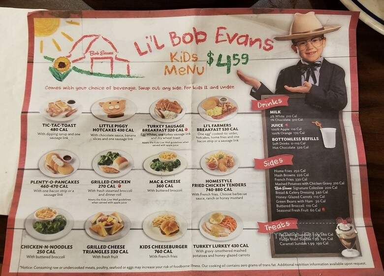 Bob Evans Restaurant - Cortland, NY menu_pic