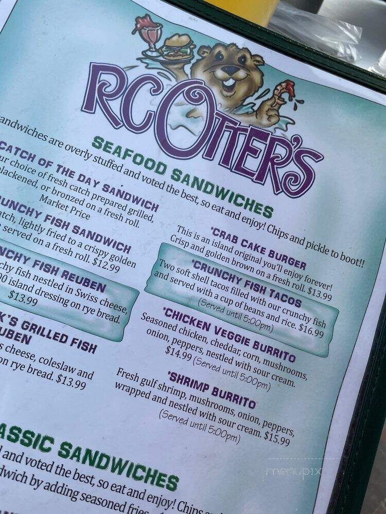 RC Otters Island Eats - Captiva, FL menu_pic