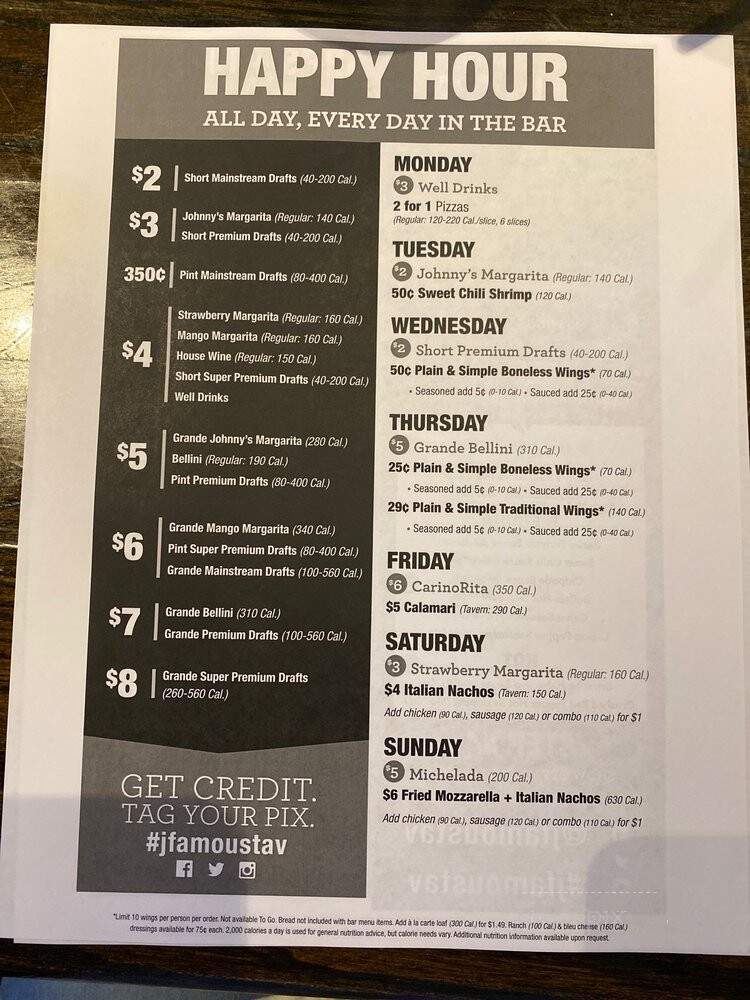 Johnny Carino's Italian - Austin, TX menu_pic