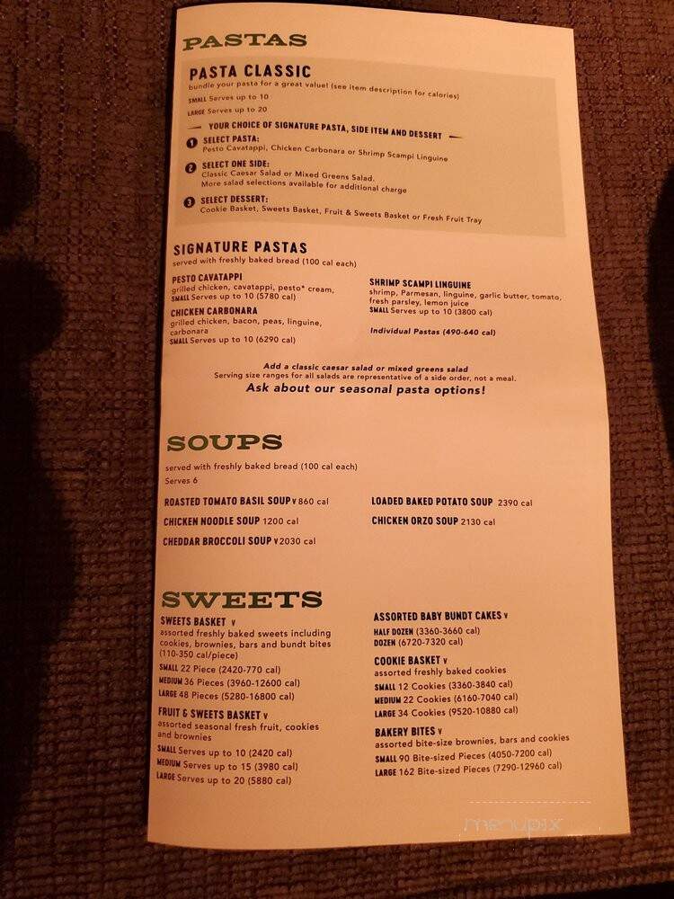 Corner Bakery Cafe - Glendora, CA menu_pic