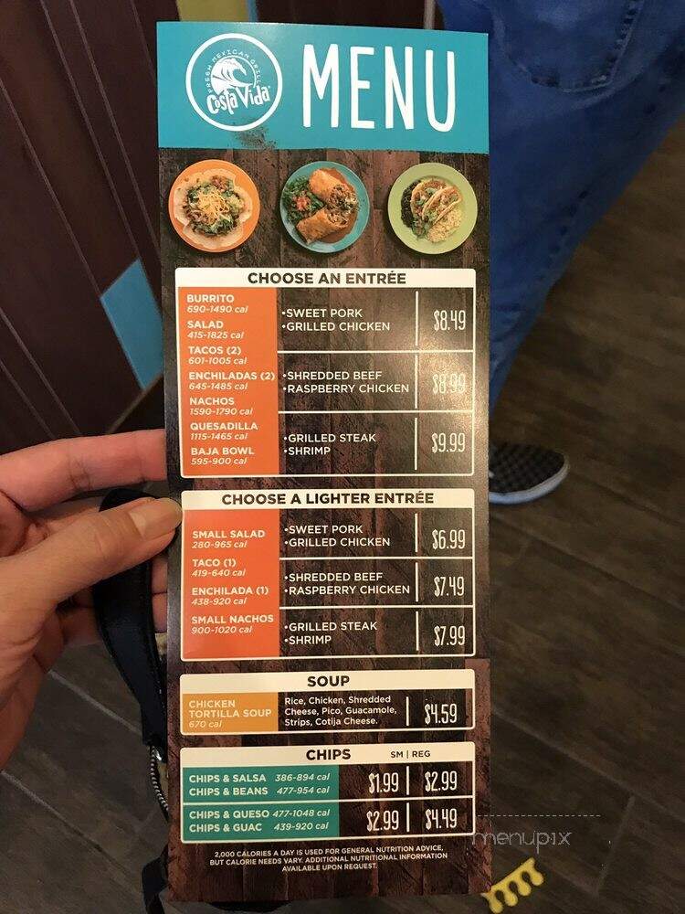 Costa Vida - Lone Tree, CO menu_pic