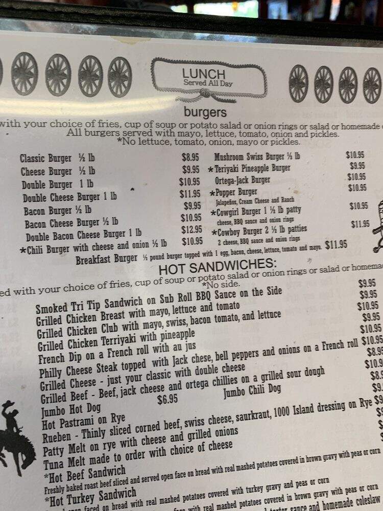 Cowboy Cafe - Minden, NV menu_pic