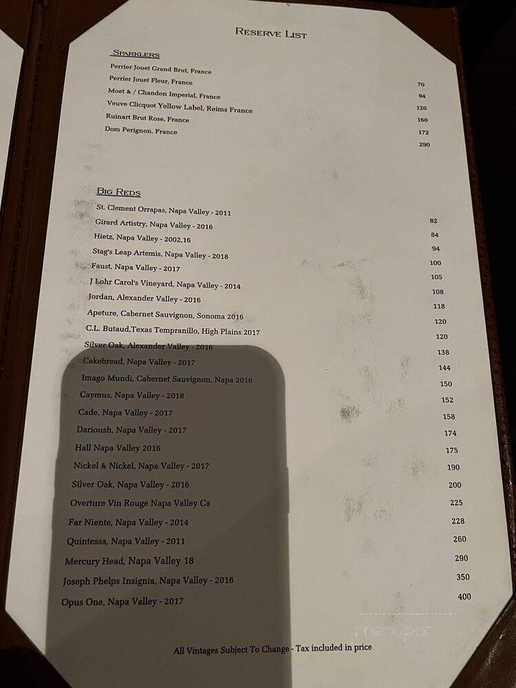 Crossroads Saloon and Steakhouse - Fredericksburg, TX menu_pic