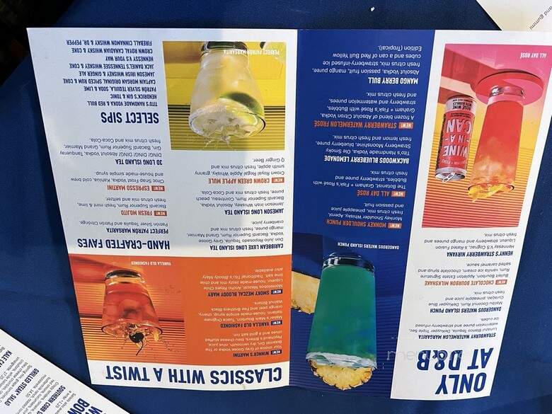 Dave & Busters - Arlington, TX menu_pic