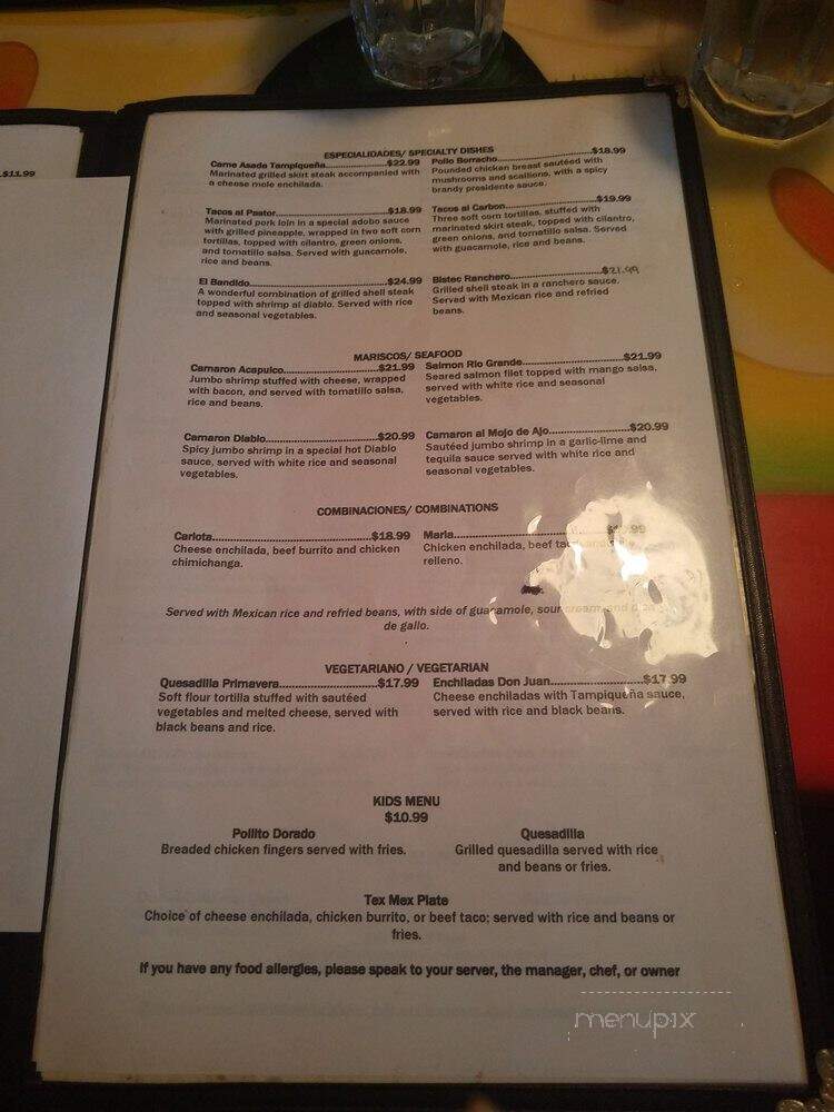 Don Juan Mexican Restaurant - Pleasantville, NY menu_pic