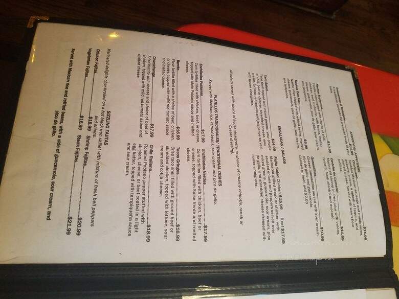 Don Juan Mexican Restaurant - Pleasantville, NY menu_pic