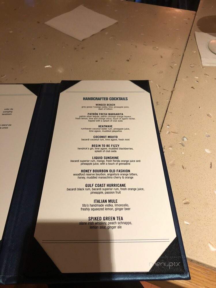 Coast - Naples, FL menu_pic