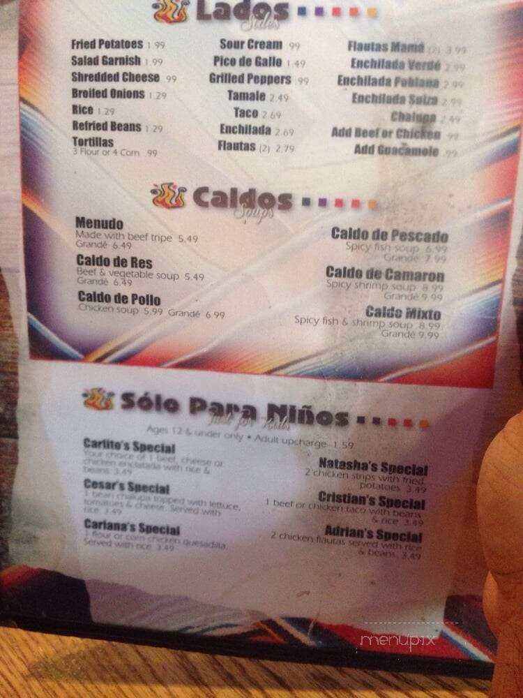 El Asadero - Fort Worth, TX menu_pic