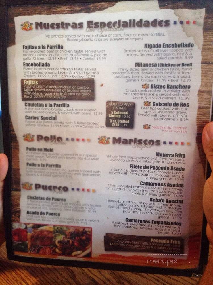 El Asadero - Fort Worth, TX menu_pic