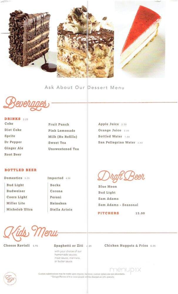 Elizabeths Pizza - Fayetteville, NC menu_pic