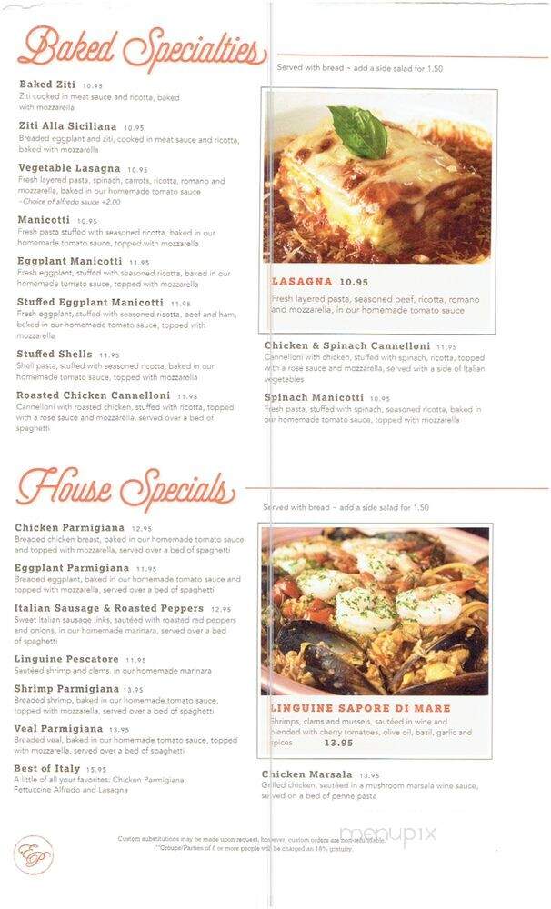 Elizabeths Pizza - Fayetteville, NC menu_pic