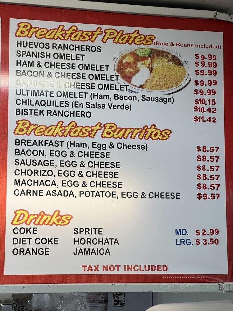 Filibertos - San Diego, CA menu_pic