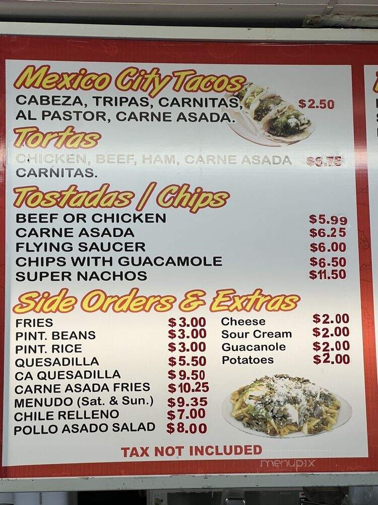 Filibertos - San Diego, CA menu_pic