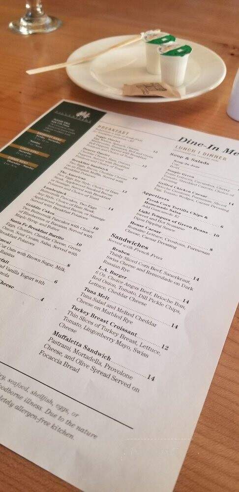 Little America Hotel & Restaurant - Flagstaff, AZ menu_pic