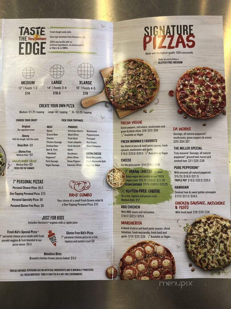 Fresh Brothers - Calabasas - Calabasas, CA menu_pic