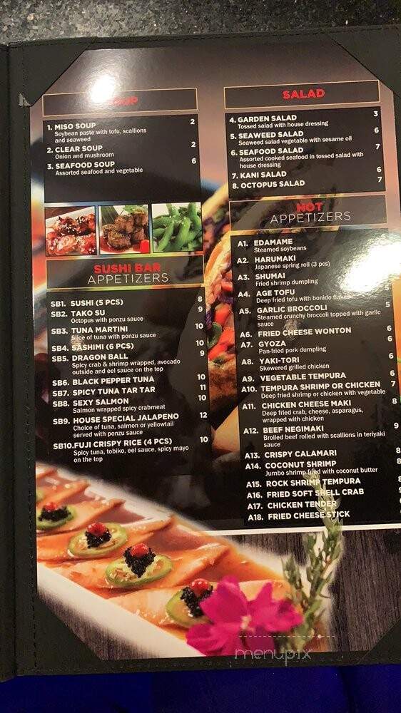 Fuji Japanese Steakhouse - Mentor, OH menu_pic