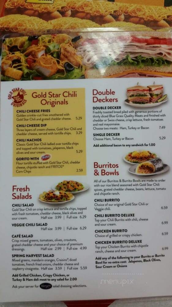 Gold Star Chili - Bethel, OH menu_pic