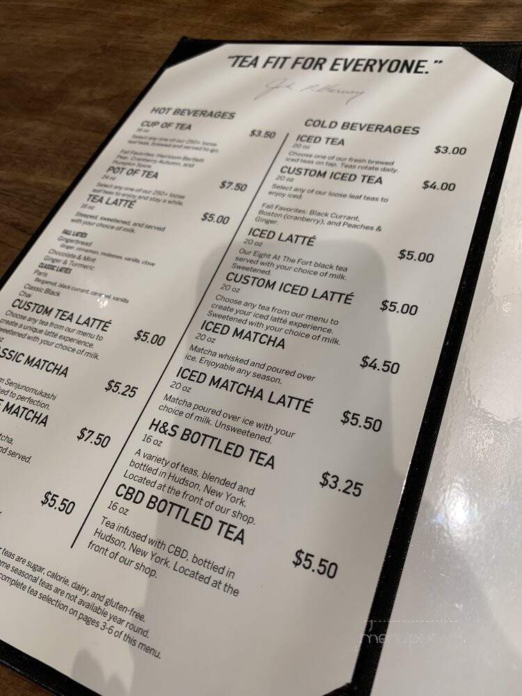 Harney & Sons - New York, NY menu_pic