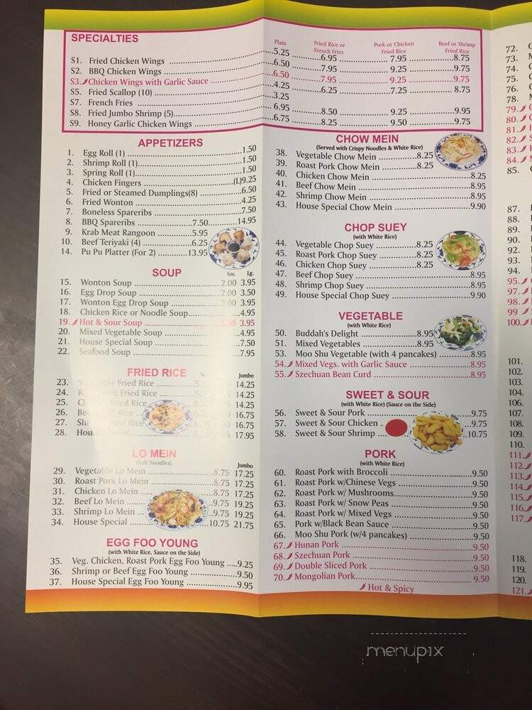 New Hong Kong - Fort Lauderdale, FL menu_pic