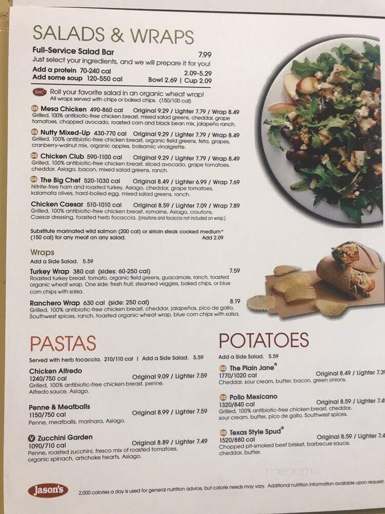 Jason's Deli - Las Vegas, NV menu_pic