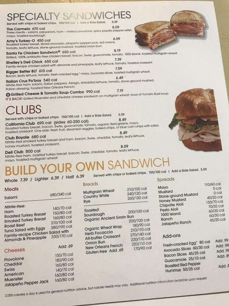 Jason's Deli - Las Vegas, NV menu_pic
