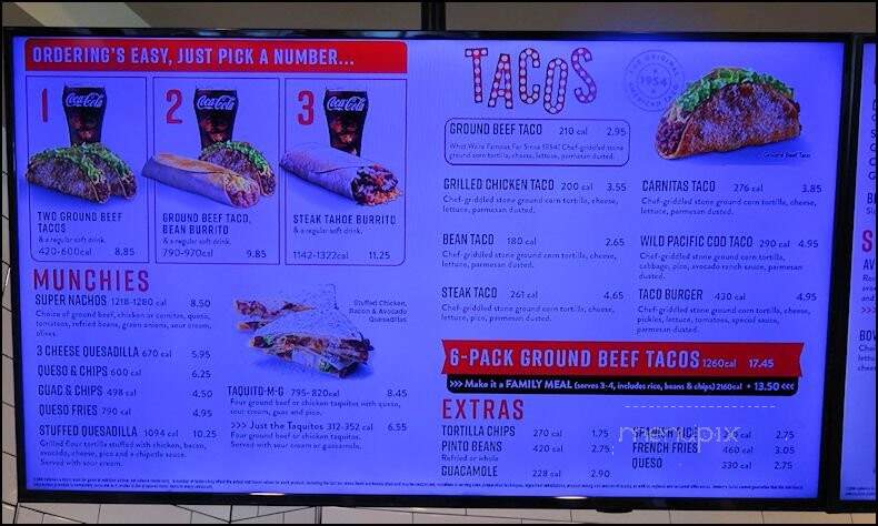 Jimboys Tacos - Roseville, CA menu_pic