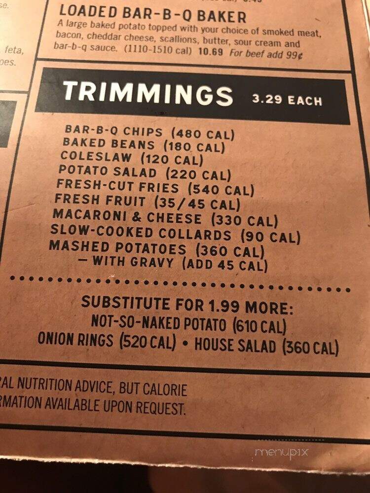 Jim N Nicks BBQ Restaurant - Denver, CO menu_pic