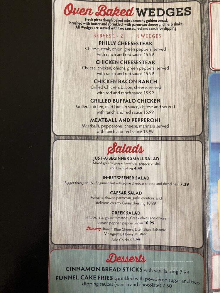 Johnny's Pizza - Ocean City, MD menu_pic