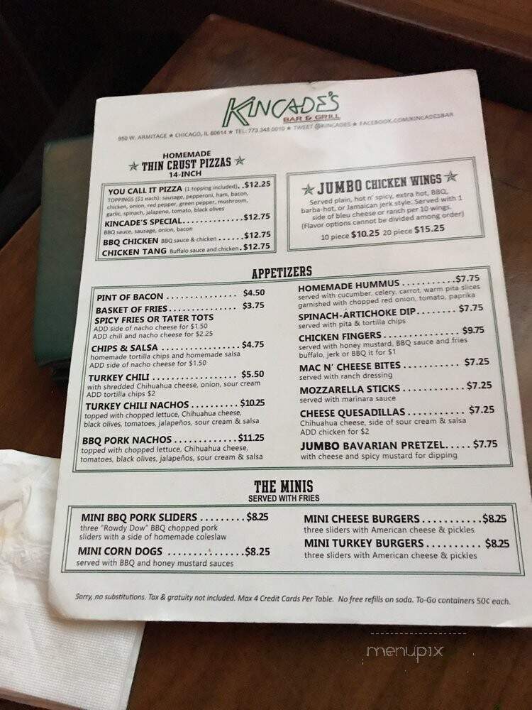 Kincade's Bar & Grill - Chicago, IL