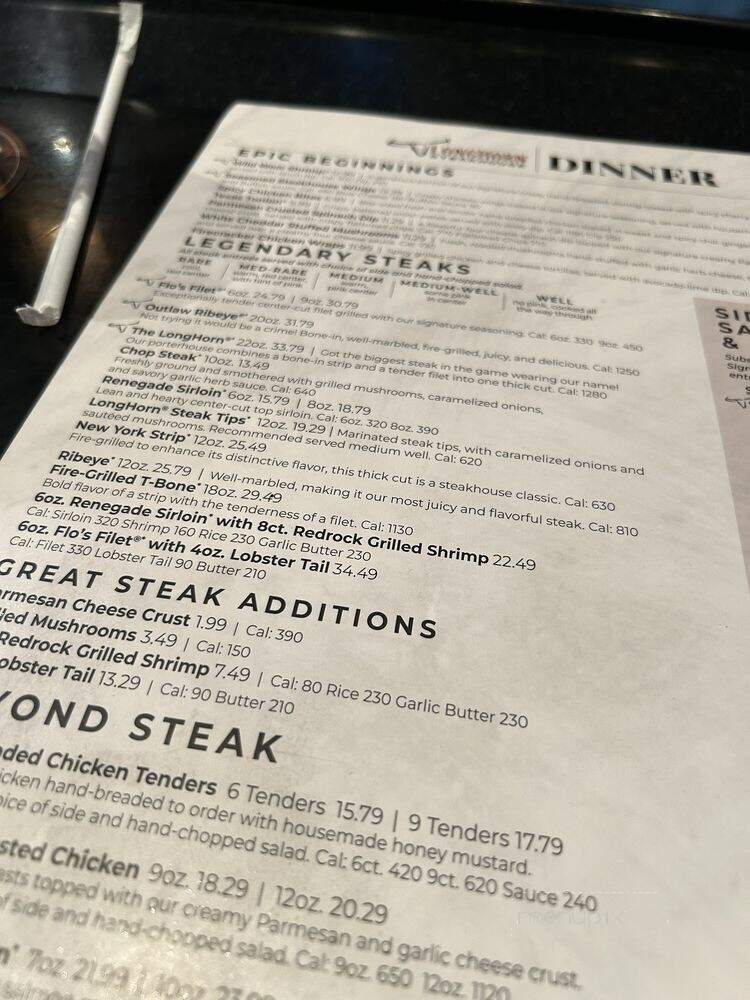 Lone Star Steakhouse - South Portland, ME menu_pic