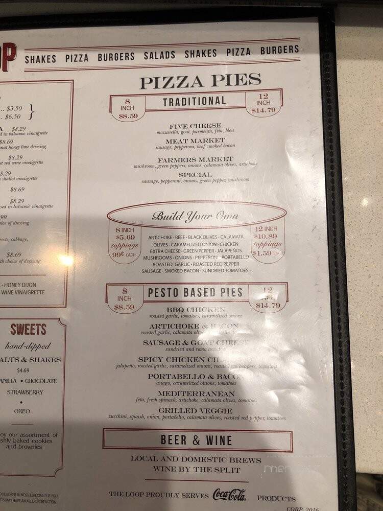 The Loop Pizza Grill - Jacksonville, FL menu_pic