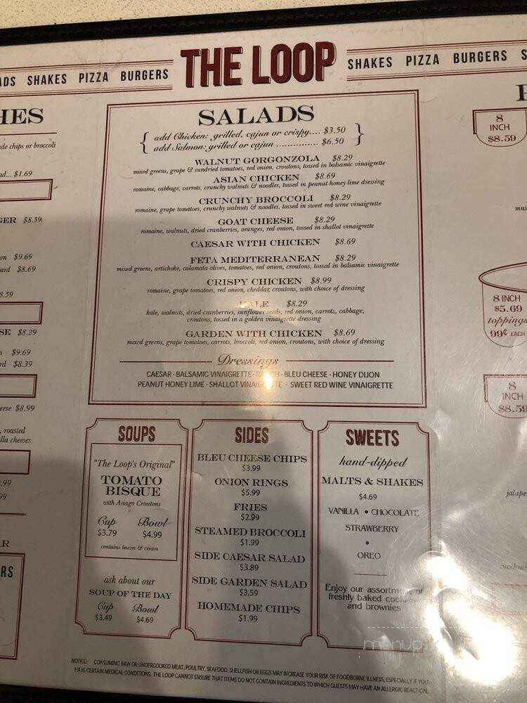 The Loop Pizza Grill - Jacksonville, FL menu_pic