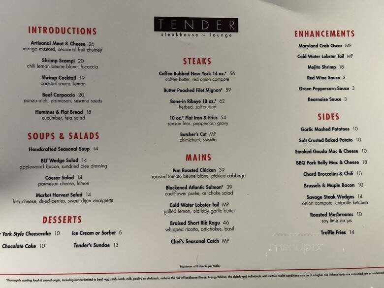 Tender Steak & Seafood - Las Vegas, NV